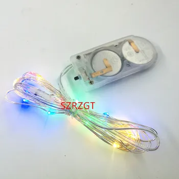 

2M 20 LED Battery Operated LED Copper Wire String Lights for Xmas Garland Party Wedding Decoration Christmas Fairy Lights