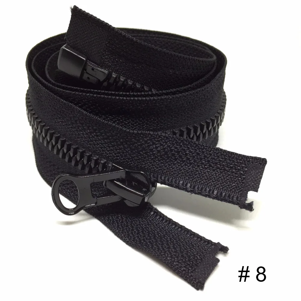 

8#70cm resin opening and long zip down jacket zippers for sewing extra large plastic zipper DIY Garment fashion accessories