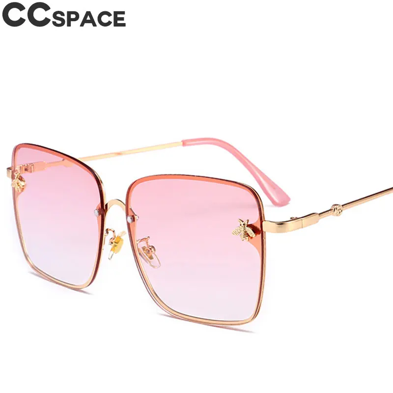 Мода пчела Роскошные солнцезащитные очки Для мужчин Для женщин сексуальные оттенки UV400 CCSPACE Винтаж бренд очки дизайнер мужской женский Óculos 46026