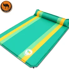 Высокое качество 3 цвета Pouple 2 человек Автоматический надувной матрас Открытый Отдых путешествия подушки ПВХ утолщаются расширить коврик