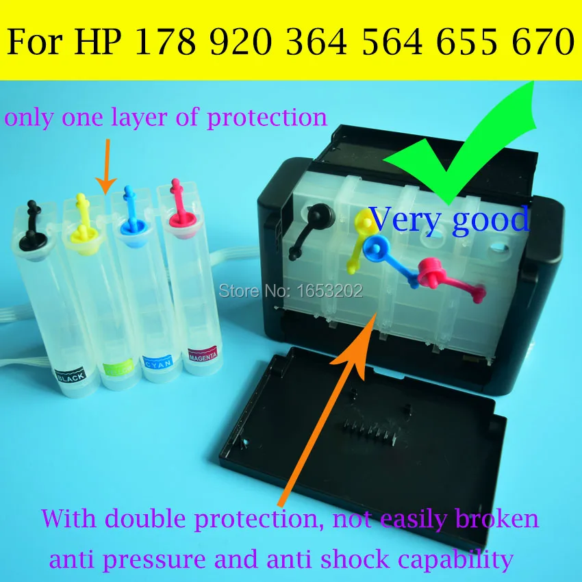 Sistema para hp Impressora com Chip de Reset Cis para Hp364 ou para hp Ciss B210a B210b B210c 3070a 3520 Automático 364xl B110c B110e B209a 13 CIS Para HP364 Ou Para HP 364XL