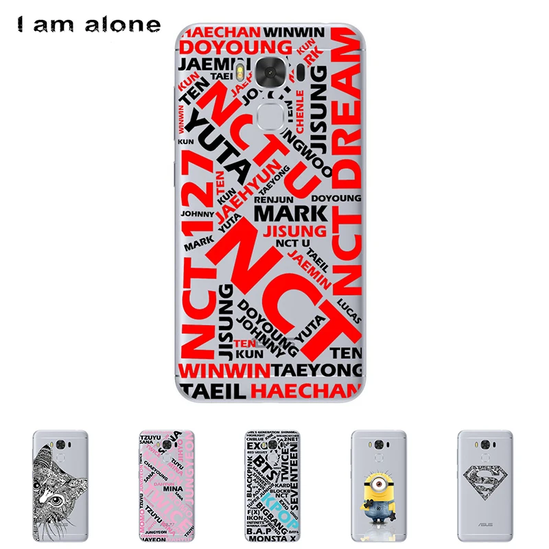 Я только телефон оболочки для Asus Zenfone 3 Max ZC553KL 5,5 дюймов Цвет Краски Solf ТПУ Силиконовые частично прозрачные мобильный корпус