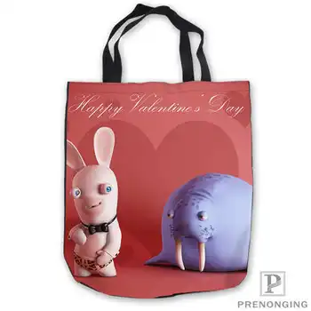 

Custom Canvas rabbids-land-artwork-ToteBags Hand Bags Shopping Bag Casual Beach HandBags Foldable 180713-05-35