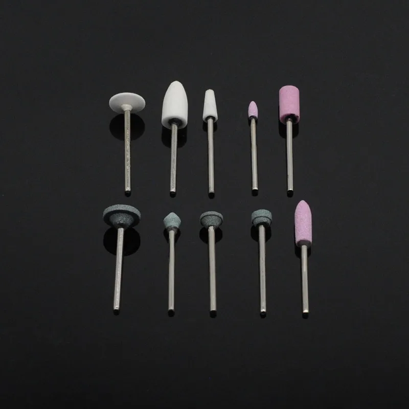 

Dental Lab Gravel Ceramic Thick Mounted Burs Polisher 2.35mm For Dentistry Supplies