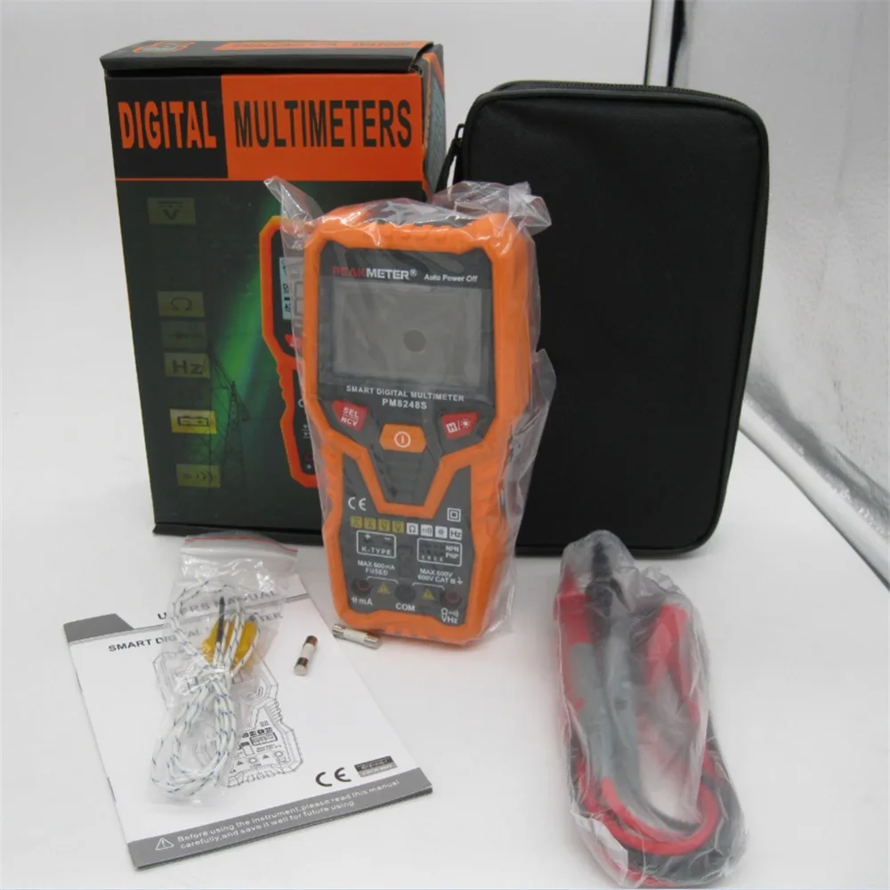 Цифровой мультиметр PEAKMETER PM8248S зажим для мультиметров измеритель емкости тестер