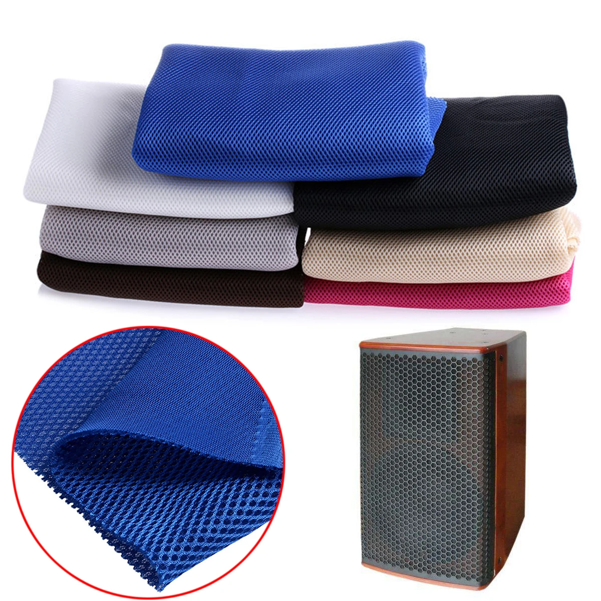 1pc Dustproof Speaker Mesh Grill Cloth 140x50cm Stereo Audio Grille Fabric 7 Colors