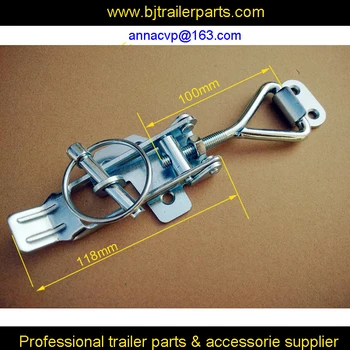 

TRAILER LATCH TOGGLE FASTENER OVERCENTER LATCH WITH LYNCH PIN OVER CENTER ZINC PLATE TRAILER TRUCK UTE , trailer parts,