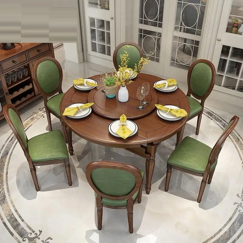 Manger Moderne Kitchen Room Piknik Masa Sandalye Eettafel Esstisch Tavolo Vintage Wood Round Bureau Tablo Desk Mesa Dining Table
