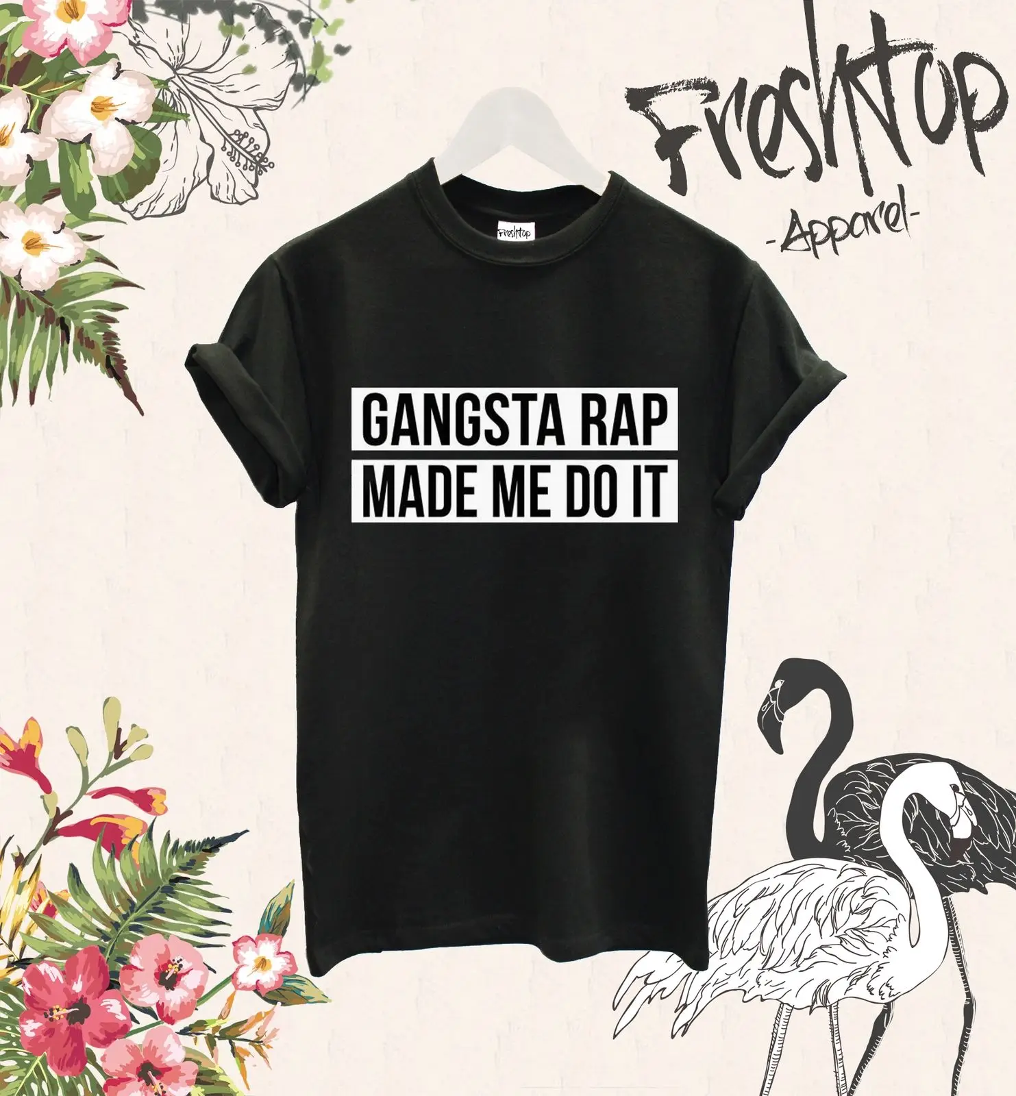 Gangsta Rap Membuat Saya Lakukan T Shirt Terbaik Unicorn Es Batu