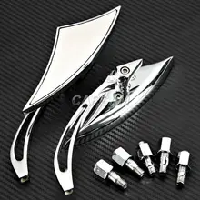 free shipping Chrome Spear Motorcycle Mirrors Fit For Harley Davidson Suzuki Kawasaki Victory Yamaha Honda …