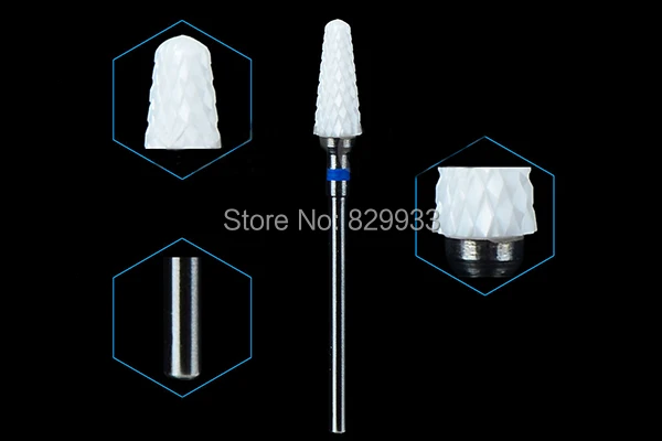 Cuidados de Beleza da Arte do Unha Salão de Cerâmica Brocas Unhas Cuticle Remover Cleaner Professional Manicure Pedicure Broca Bit Ferramenta 3 Manicure Pedicure Broca Bit Ferramenta Cuidados de