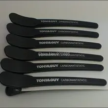 Зажим для волос из углеродного волокна, зажим для волос, GIC-HA614, Профессиональные парикмахерские зажимы, парикмахерские аксессуары, 6 шт./лот