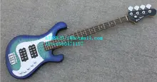 new Big John 4 strings stickers electric bass guitar in blue with basswood body LL-32 free shipping