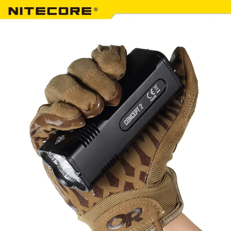 2019 Nitecore Concept 2 светодиодный фонарик 4 x CREE XHP35 HD6500 люмен перезаряжаемый Открытый