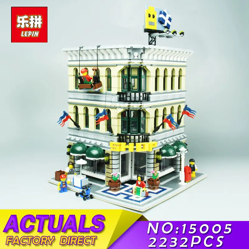 

LEPIN 15005 2182pcs City Creator Grand Emporium Model Building Blocks Kits Action Figure Bricks Toys Compatible 10211