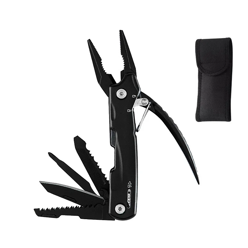 

Multitool Multifunctional Plier Outdoor Camping Tools Kits with Nylon Pouch Stainless Steel Folding EDC Hand Tool