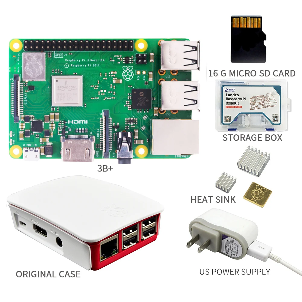 Original 2018 New Raspberry Pi 3 Model B+plus Board 1GB LPDDR2 BCM2837B0 Quad-Core Ras PI3 B,PI 3B with WiFi&Bluetooth Original 2018 New Raspberry Pi 3 Model B+plus Board 1GB LPDDR2 BCM2837B0 Quad-Core Ras PI3 B,PI 3B with WiFi&Bluetooth