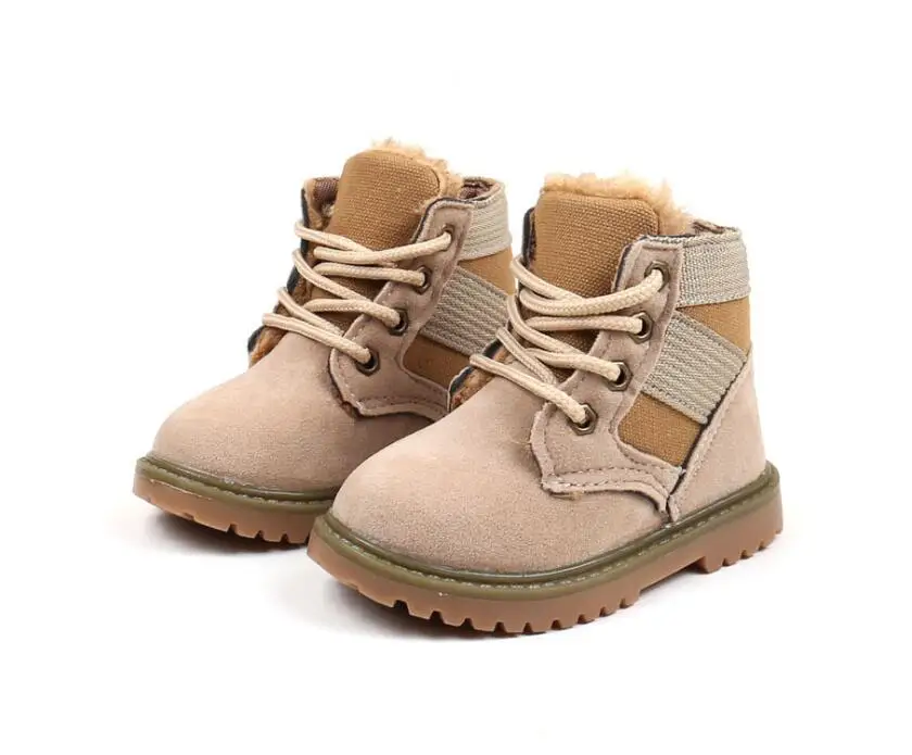 Plush children cotton snow boots-15