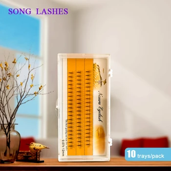 

SONG LASHES 3 Lines 3d to 10d Heat Bonded Pre Made Volume fans Faux Mink Premade Russian Volume Eyelash Extension Supplies