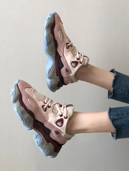 

Basket Femme 2020 New Arrival Women Running Shoes Damping Comfortable Platform Sneakers Spring Woman Sports Shoes Sapatos Mulher