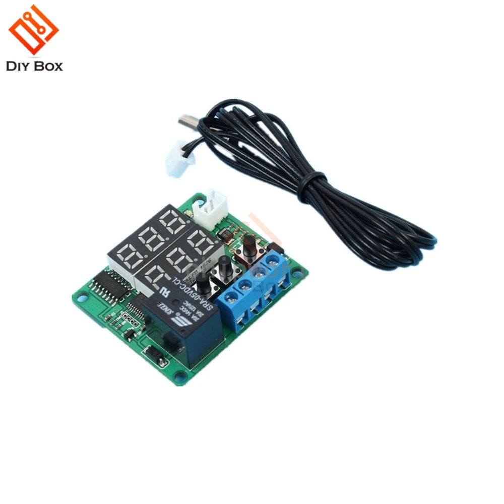 

Red+Green 5V Digital Temperature Controller Module Thermostat Switch w/ NTC Waterproof Mini Temperature Sensor Control Board
