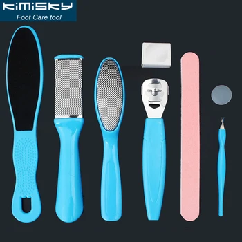 

Kimisky 8Pcs/Pack Professional Foot Skin Care kit Foot Exfoliating Pedicure Tools Foot Care Tool Foot File Pedicura KY929