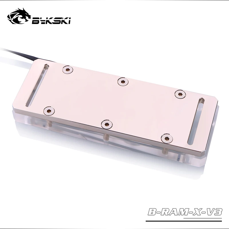 Блок водяного охлаждения Bykski RAM двухканальный радиатор с RGB подсветкой и