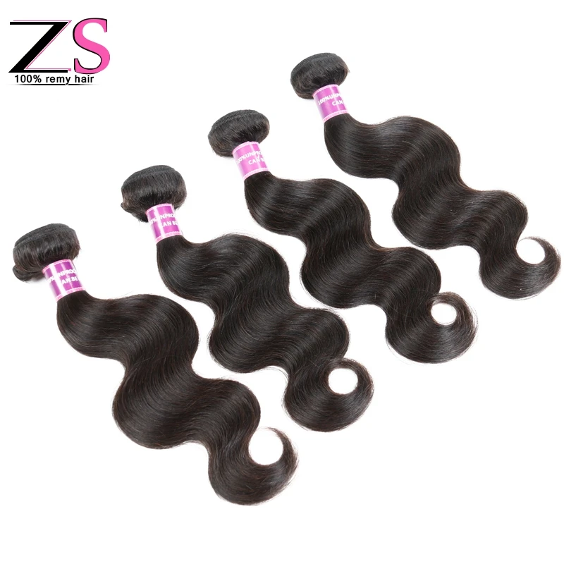 

ZSF Hair Products Peruvian Body Wave Virgin Hair 4 Bundle Deals 7A Unprocessed Virgin Hair Human Body Wave Hair Free Shipping