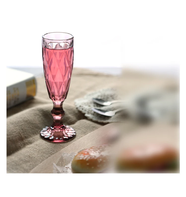 150 мл винтажная рельефная чашка для красного вина, гравированная стеклянная чашка для вина, домашняя чашка для сока, чашка для напитков и шампанского, 3 штуки
