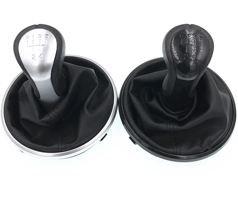 Черный или белый 5 скоростей Ручка Переключения рулевого механизма автомобиля кожа гетры загрузки для Skoda Fabia 2 MK2 2007-2010 для Roomster 2006-2010
