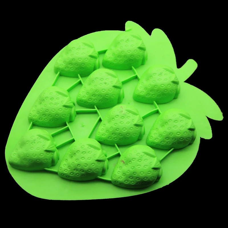 

Strawberry Chocolate Fudge Cake Silicone Mold Forming Tool Silica Gel Candle Soap Soap Model Accessories