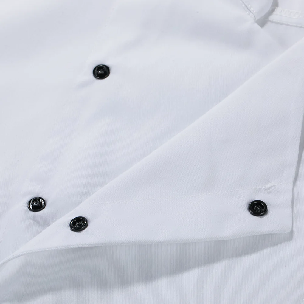sanxiaxin Short sleeved restaurant uniforms shirts hotel Kitchen cooker Work shirts Chef Jacket Food Service chef work clothes
