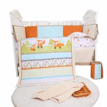 Новые продукты хлопок вышивка детские наборы постельных принадлежностей одеяло простыня занавеска бампер