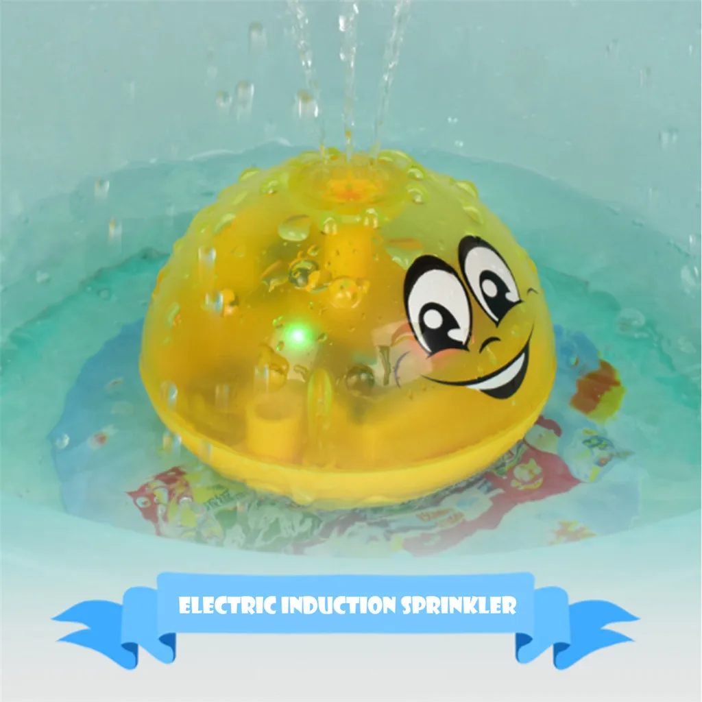 Игрушки для ванны спрей свет воды вращается с душевым бассейном детские игрушки для детей малышей плавание вечерние ванная комната
