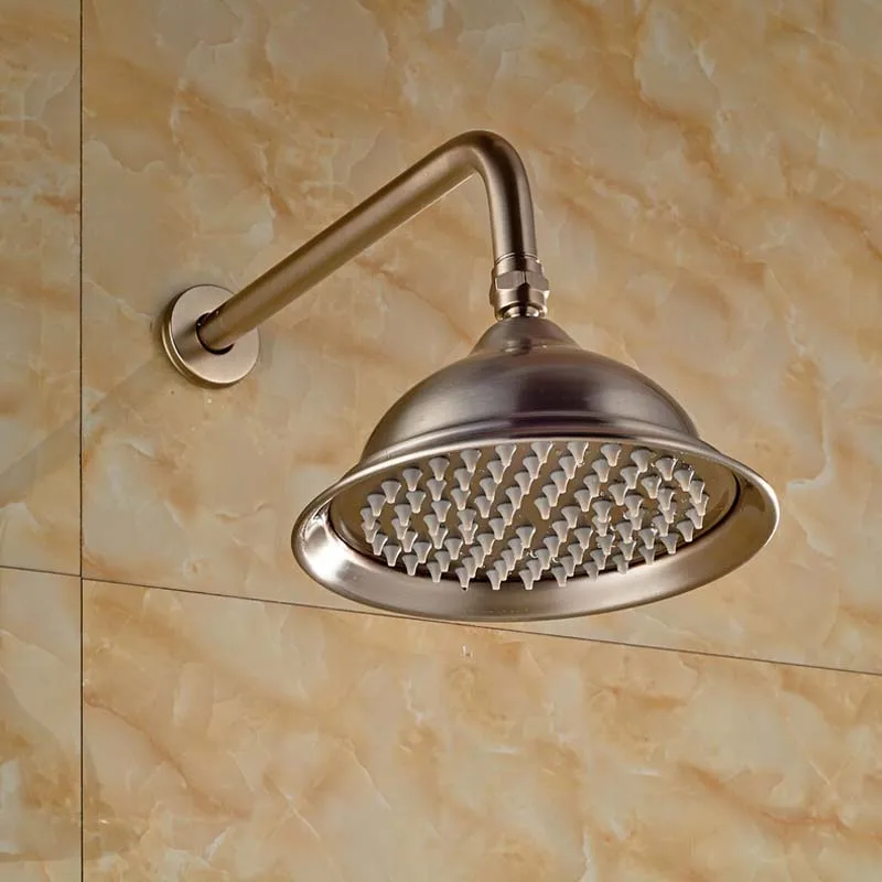 Wholesale And Retail Brushed Nickel Rainfall Shower Head Wall Mounted Shower Sprayer Head W