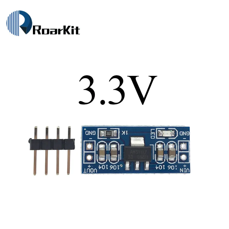 AMS1117 3,3 V 5V DC-DC понижающий модуль источника питания с AMS1117-5.0V Мощность понижающий модуль AMS1117-3.3V LDO 800MA - Цвет: 3.3V