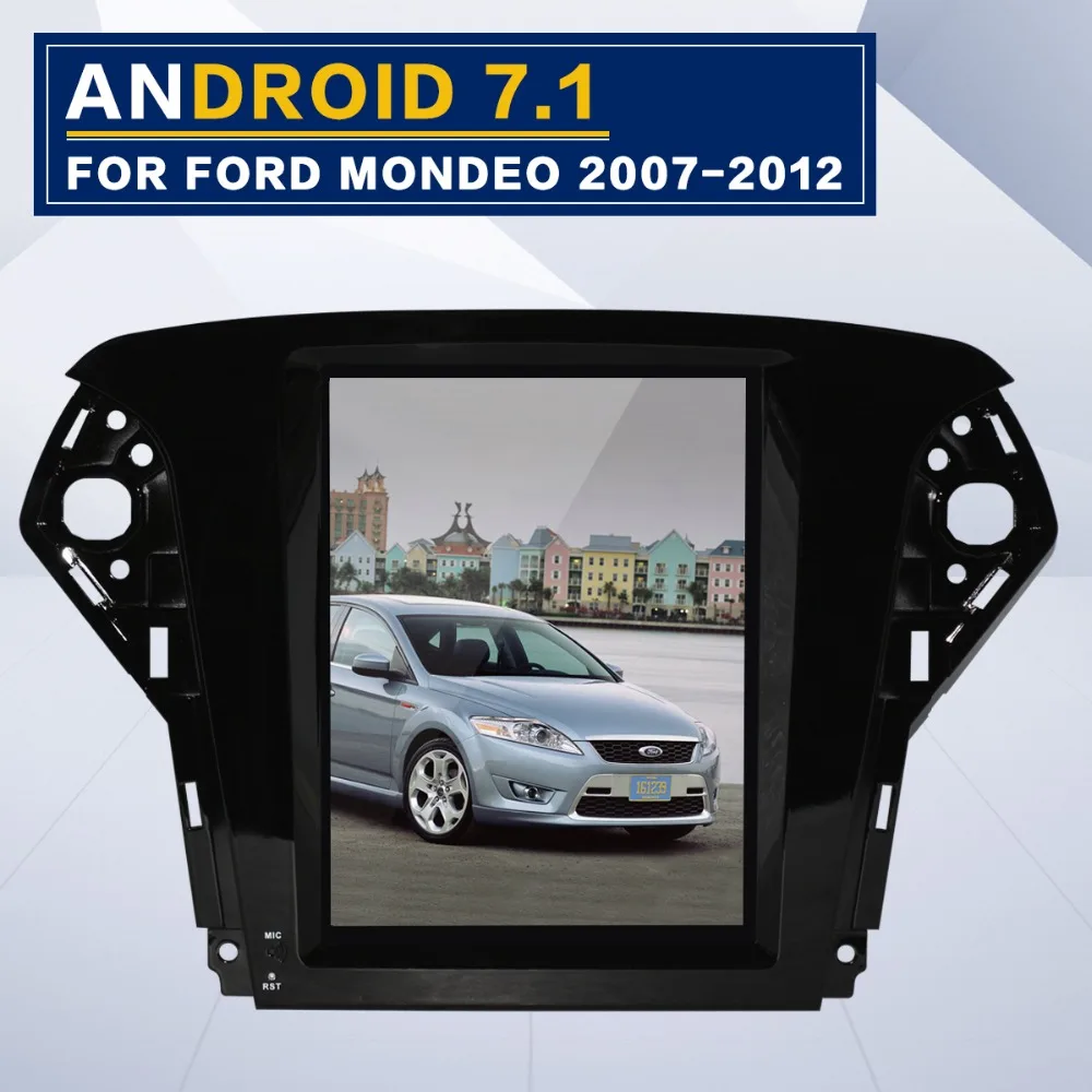 Clearance ZWNVA Tesla style Screen Android 7.1 RAM 2GB ROM 64GB Car Player GPS Navigation Radio Screen For Ford Mondeo MK4 2007-2012 1
