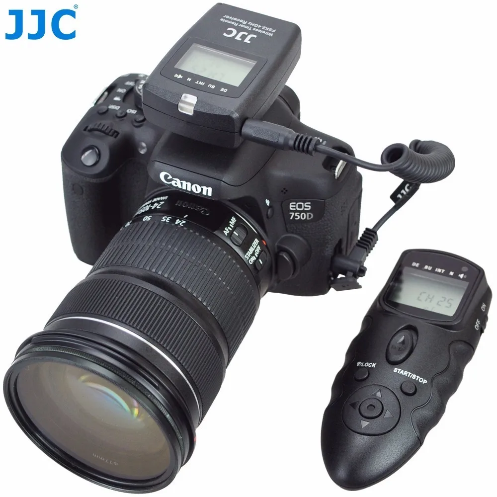 JJC 56 Каналы 2.4 ГГц DSLR Камера rf Беспроводной таймер Пульт дистанционного Управления выше 100 м(328 футов) Расстояние передачи Управление;