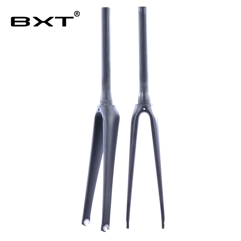 BXT 700c полностью углеродное волокно Велосипедная вилка 700* 23c шины углеродная дорога для велосипеда прямо вилка бренд V тормоза UDblack все части велосипеда