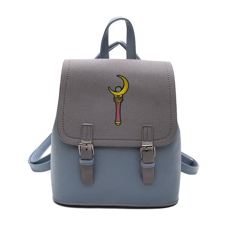 Винтажный женский рюкзак Сейлор Мун, рюкзак для девочек-подростков из искусственной кожи, женская сумка на плечо, милый женский рюкзак, рюкзак, школьные сумки