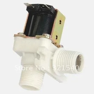 Best Price 1/2"BSPP 2Way Plastic Gravity Feed 90 Degree Electric Solenoid Valve 220VAC NC with Cover Water Gas Washer Heater Garden Shower