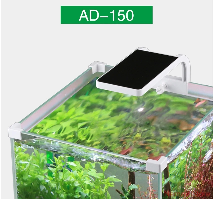 SUNSUN 110-240V 5W USB декоративный светодиодный светильник для аквариума с белыми и синими лампами для аквариума для рыб и растений - Цвет: AD-150