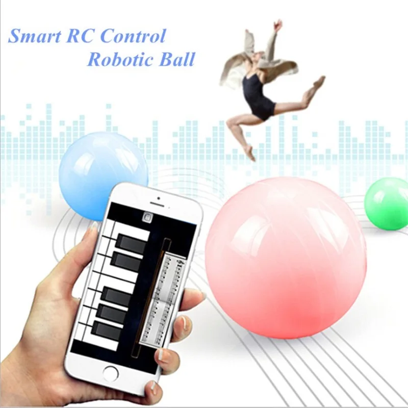 

MJ Sphero mechanical mobile phone Bluetooth ses topu control toy ball speaker variable color Bluetooth sound sound ball speak