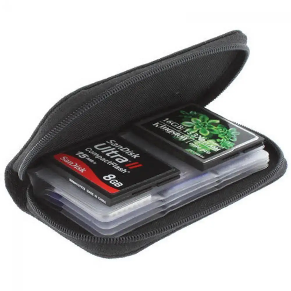 

2018 Newest Hot Memory Card Storage Carrying Pouch Case Holder Wallet for SD SDHC MMC MicroSD Mini Card Storage Bags