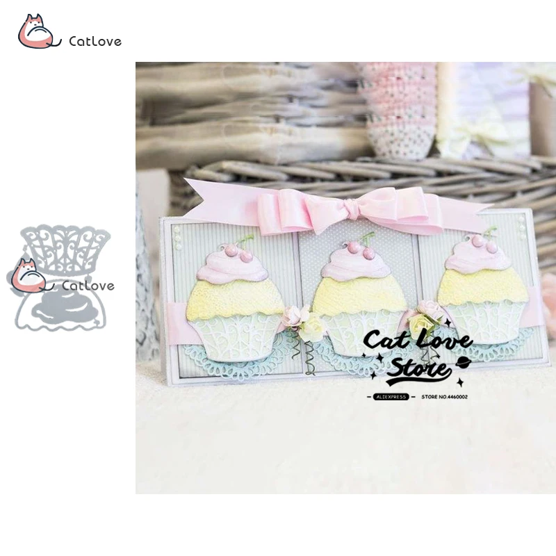 

Dessert Cake Metal Cutting Dies Stencils For DIY Scrapbooking Paper Card Decorative Craft Dies Embossing Die Cuts New 2019