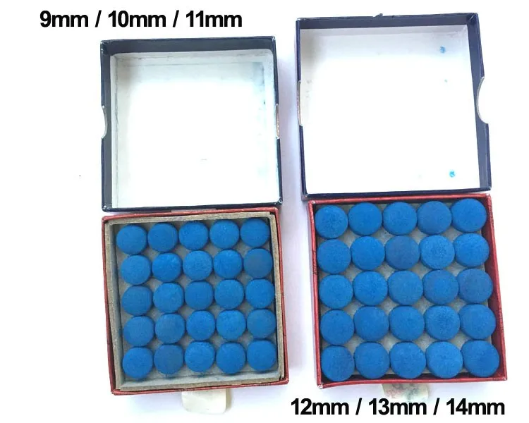50 шт./лот 9 мм/10 мм/11 мм дешевые Лось мастер снукер кий советы Сделано в Китае /снукер советы бильярдные аксессуары