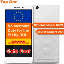 Original Xiaomi Redmi 3 2G RAM 16G ROM  Metal Body 4100 mAh Snapdragon 616 Octa Core 64 bit 5" 1280X720 FDD LTE Mobile Phone(China (Mainland))