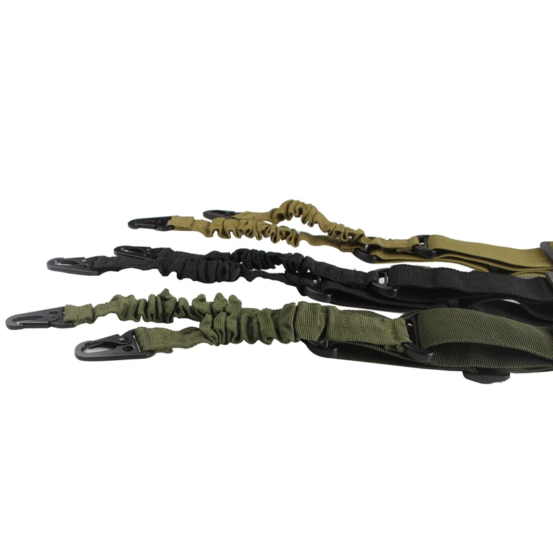 Tactical Rifle Sling Two Point Adjustable Nylon Multi-function Hunting Gun Strap Outdoor Airsoft Mount Bungee System Kit RL30-0004-03