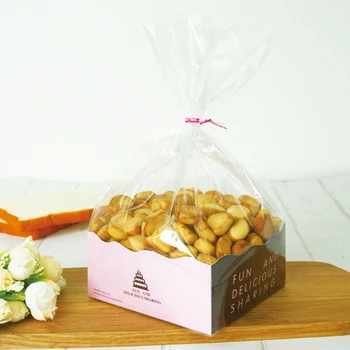 

Cookie Candy Bread Plastic Paper Packing Bags Boxes Clear Self Stand Bag for Party Gift Wedding Chocolate