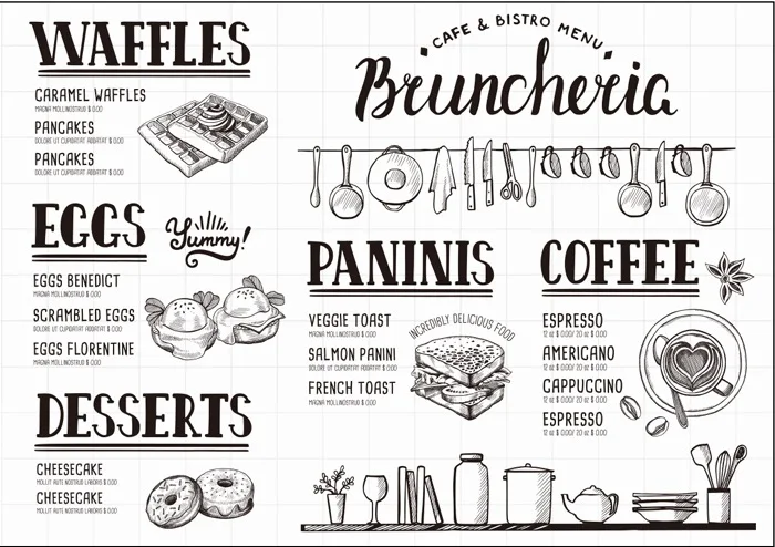 

Food menu stamp Clear Stamp for Scrapbooking Transparent Silicone Rubber DIY Photo Album Decor